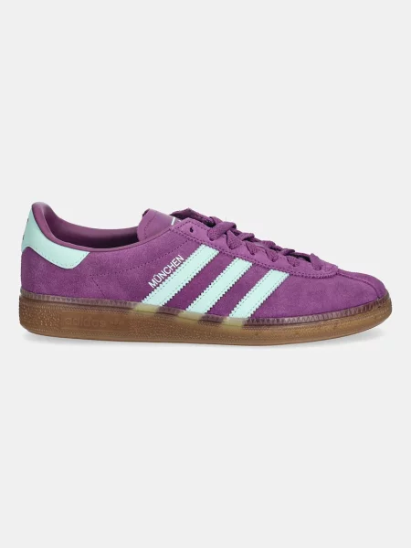 Semišové tenisky adidas Originals Muenchen fialová