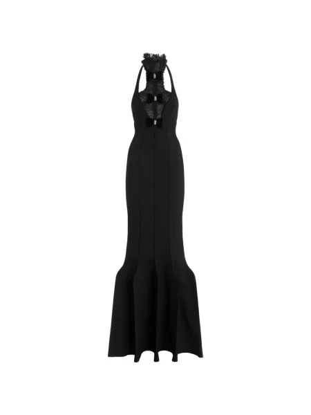 Gulerat rochie maxi Genny cu funde negru