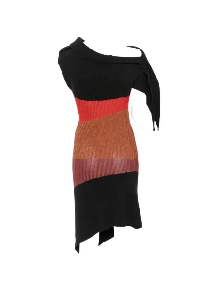 Rochie midi Kiko Kostadinov asimetrică negru