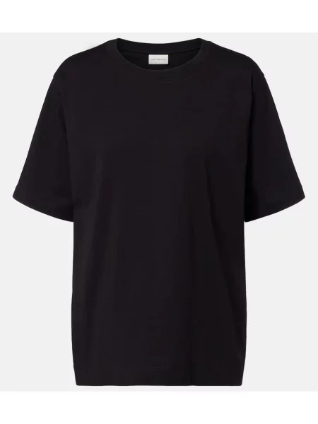 Tricou Dries Van Noten din jerseu negru