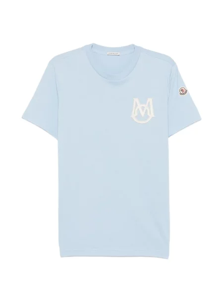 Póló Moncler autogrammal kék