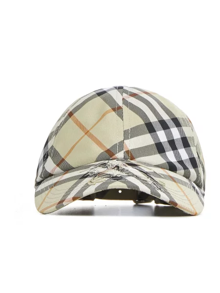 Czapka z daszkiem Burberry beżowa
