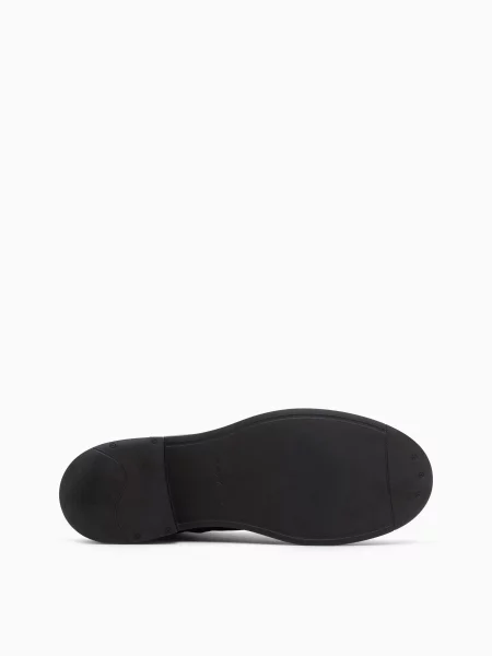 Кожаные ботинки Emporio Armani черные