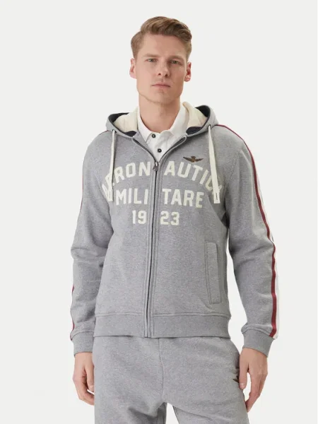 Aeronautica Militare Pulóver Comfort Fit szürke