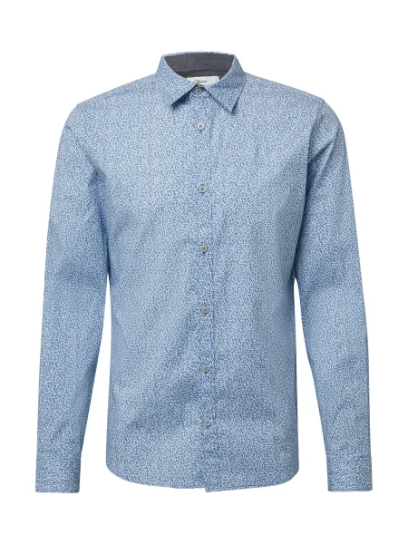 S.Oliver Košile kouřově / světlemodrá modrá