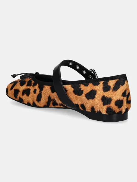 Kožené baleríny Jeffrey Campbell TUTU-MJF hnědá