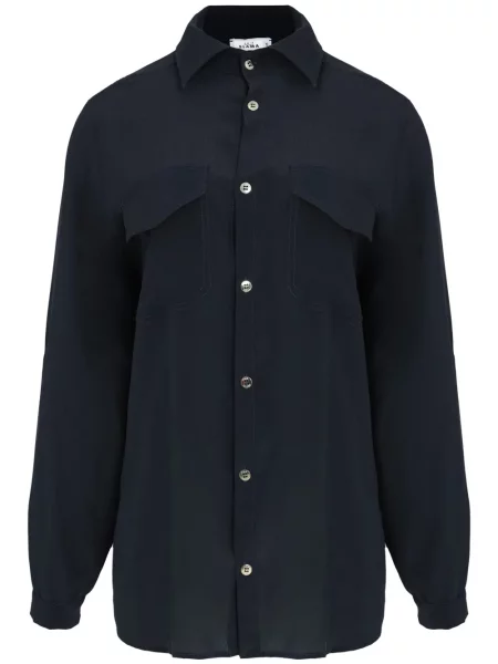 Cămașă Amir Slama de mătase negru