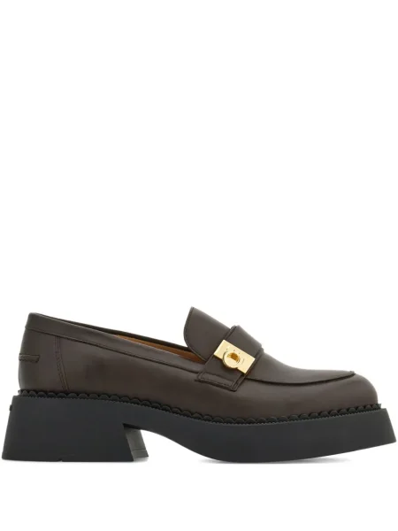 Pantofi loafer Ferragamo din piele maro