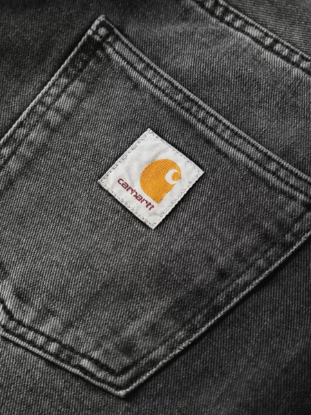 Κωνικό κωνικό τζιν Carhartt Wip γκρι