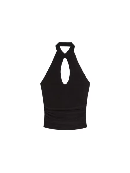 Bershka Top negru