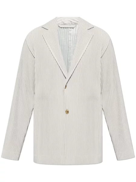 Jednořadé sako Homme Plissé Issey Miyake šedé