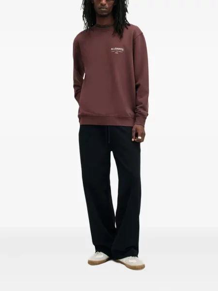 Hanorac Allsaints cu imagine maro