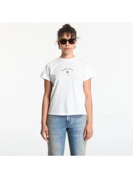 Tricou Signature Jersey T-Shirt Off White L alb