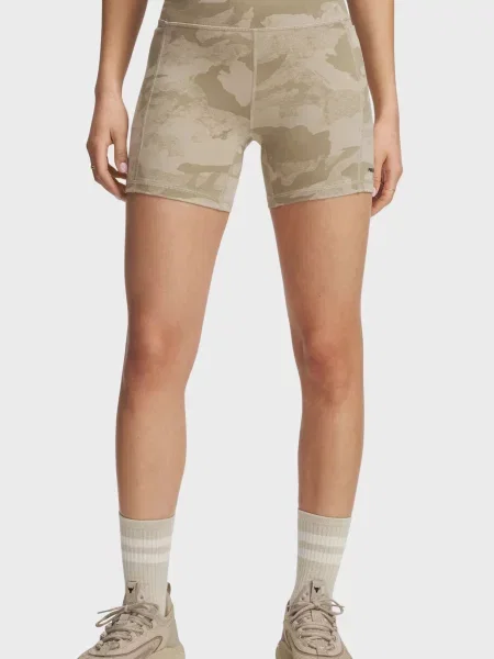 Камуфляжні короткі спортивні шорти Under Armour бежеві
