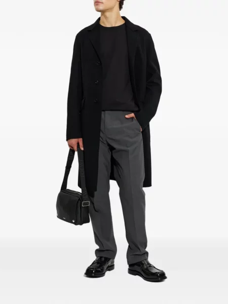 Palton Jil Sander cu rever negru