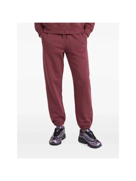 Spodnie dresowe Adidas By Stella Mccartney z logo brązowe