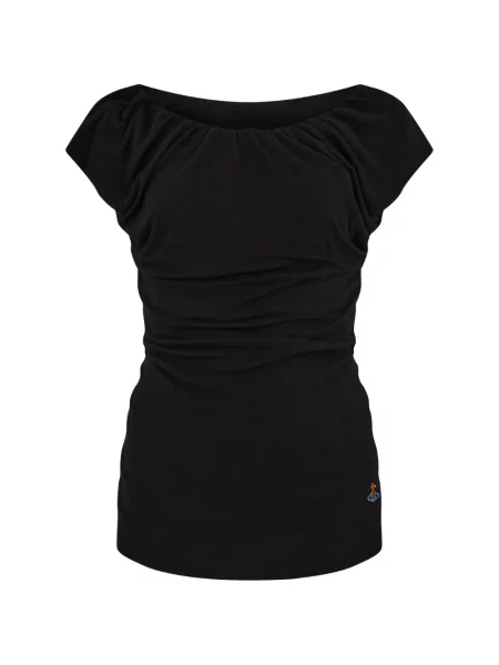 Top Vivienne Westwood drapat negru