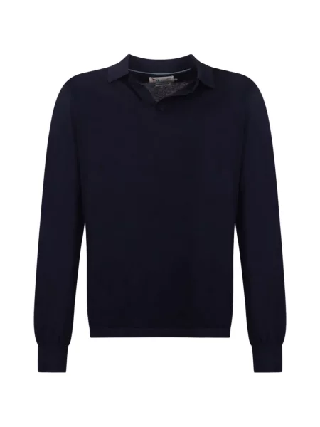 Tricou polo Mc2 Saint Barth lung albastru
