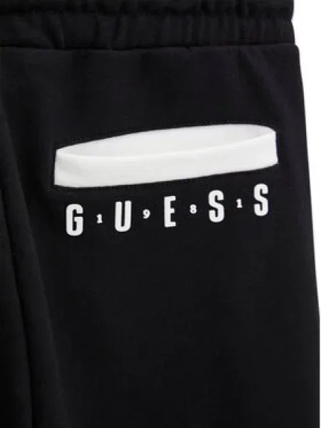 Teplákové kalhoty Guess černé
