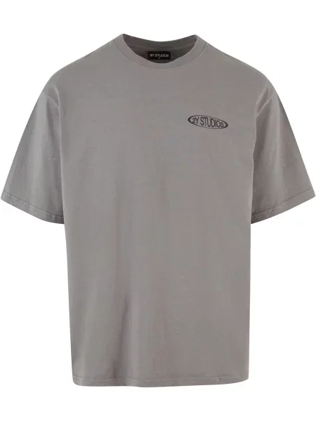 2Y Studios Tričko Introspect modrá / šedá / černá bílá