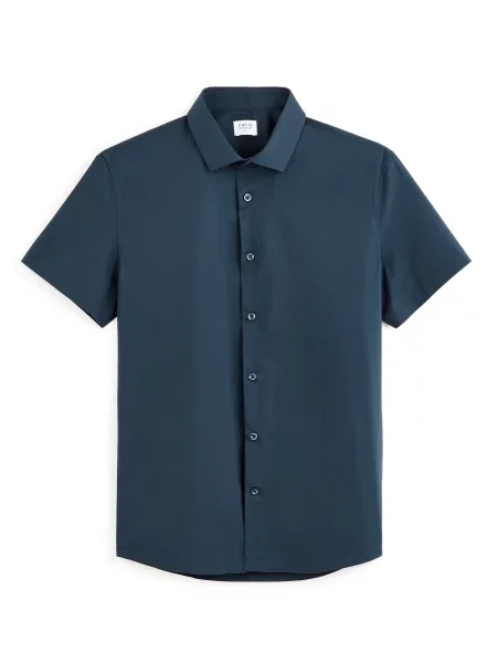 Košile Celio s krátkými rukávy černá