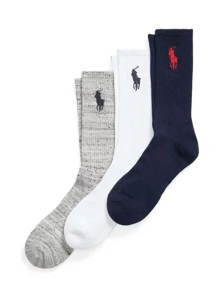 POLO RALPH LAUREN Șosete CREW alb