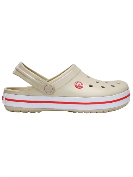 Klapki Crocs beżowe