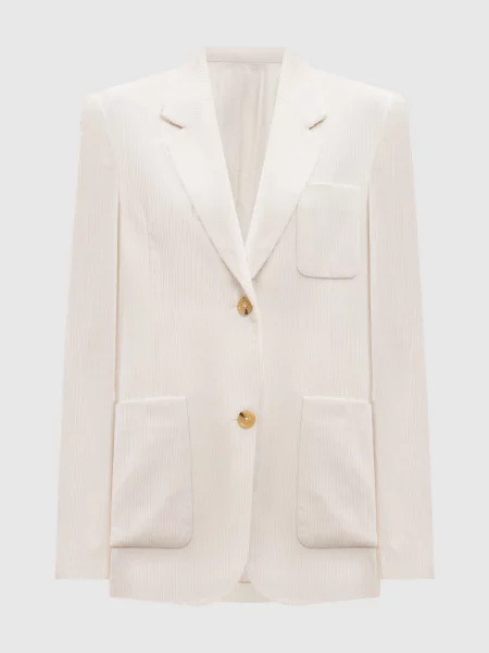 Вельветовий жакет Toteme білий