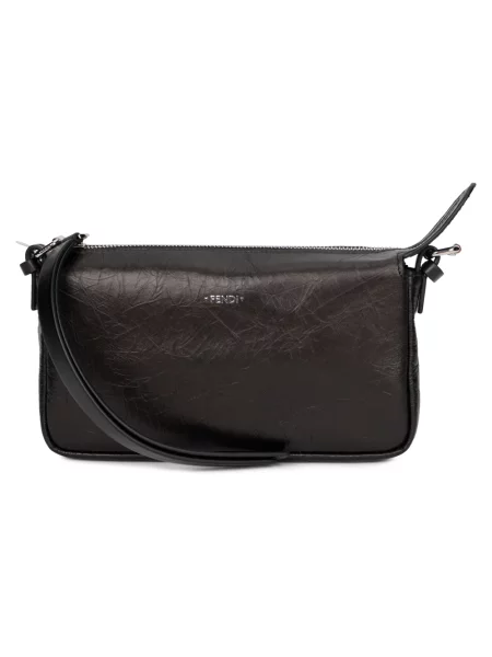 Torebka Fendi skórzana retro czarna