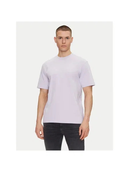 HUGO Póló Dapolino Relaxed Fit lila