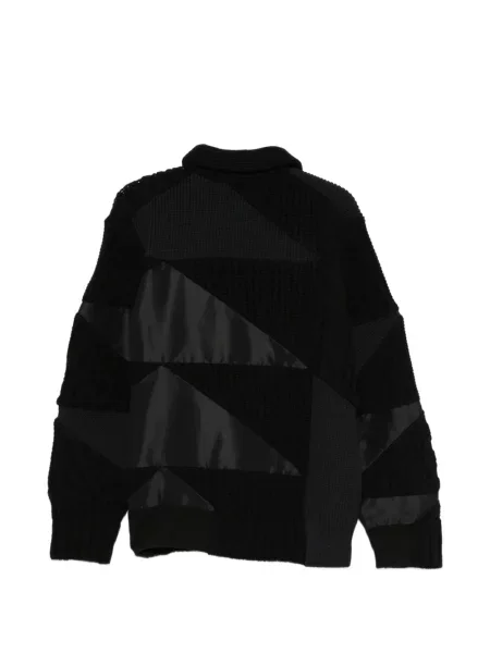Cardigan Sacai tricotate negru