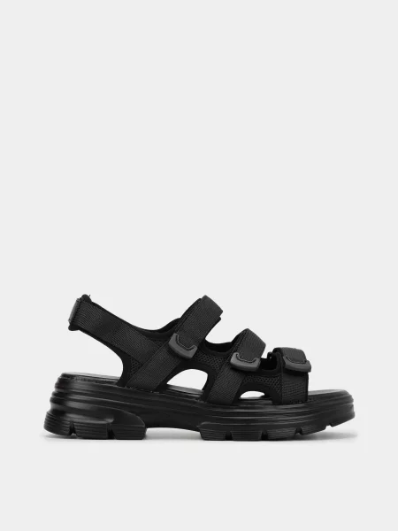 Босоніжки Braska текстиль чорний