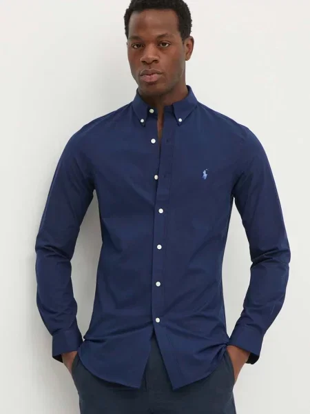 Polo Ralph Lauren Cămașă bleumarin / deschis albastru