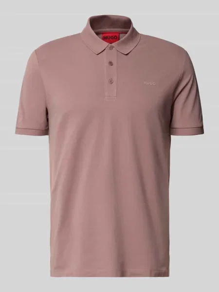 Koszulka polo o kroju regular fit z czystej bawełny model Hugo