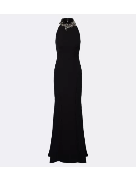 Rochie Safiyaa cu gât halter negru