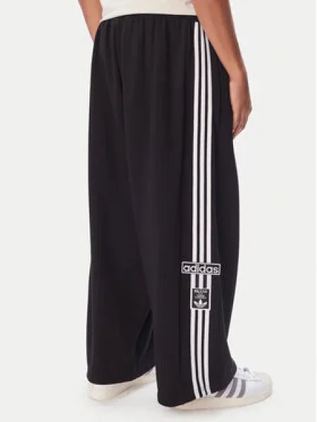 ADIDAS ORIGINALS Hlače s naborima ADIBREAK / bijela crna