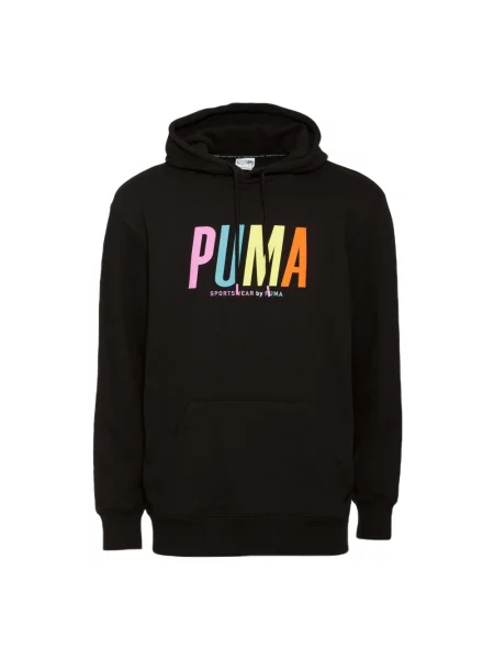 Bluza z kapturem Puma z kapturem czarna