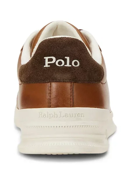 Шкіряні кросівки Polo Ralph Lauren Hrt Crt Ii коричневий
