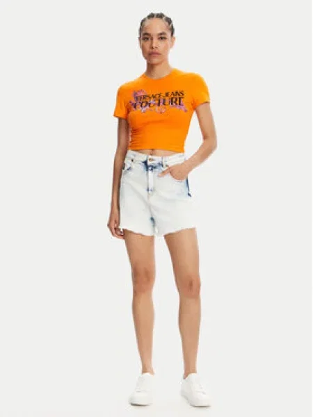 Versace Jeans Couture Džínové šortky Straight Fit modrá