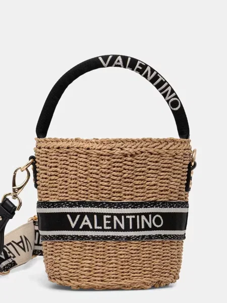 Valentino Bags torebka koszyk BOHO beżowa