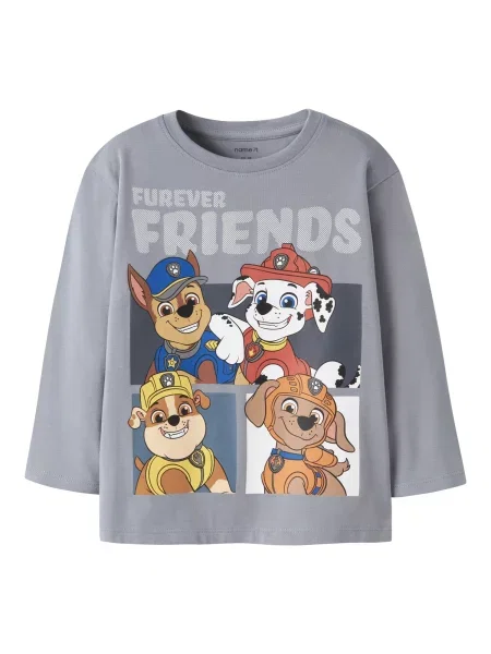 NAME IT Tricou NMMAndreas Paw bleumarin / fumuriu / maro / galben albastru