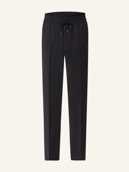 Sandro Spodnie New Alpha W Stylu Dresowym Slim Fit blau granatowe