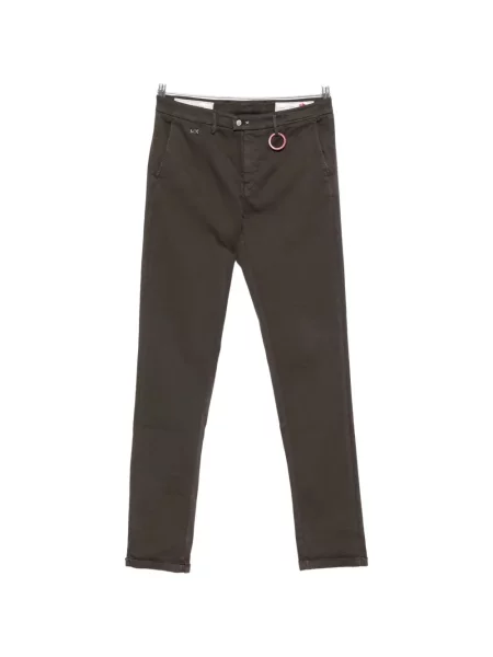 Pantaloni Sartoria Tramarossa cu autograf maro