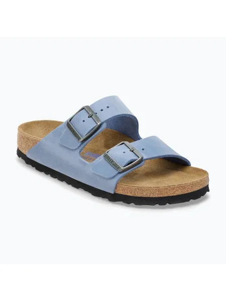 Papucsok BIRKENSTOCK Arizona Soft Footbed Oiled Leather Narrow. Méret: 37 EU kék