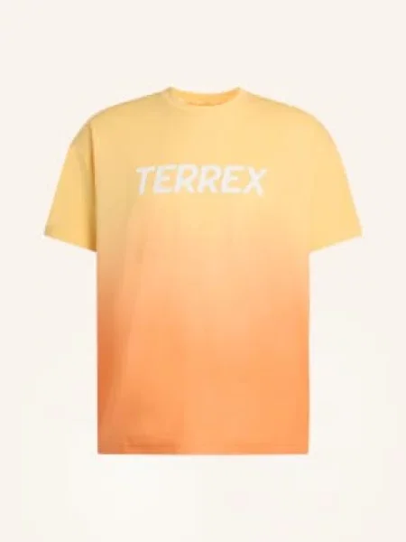 Adidas Terrex Tričko Terrex Multi Tee Meadow Pack tmavě / neonově oranžová