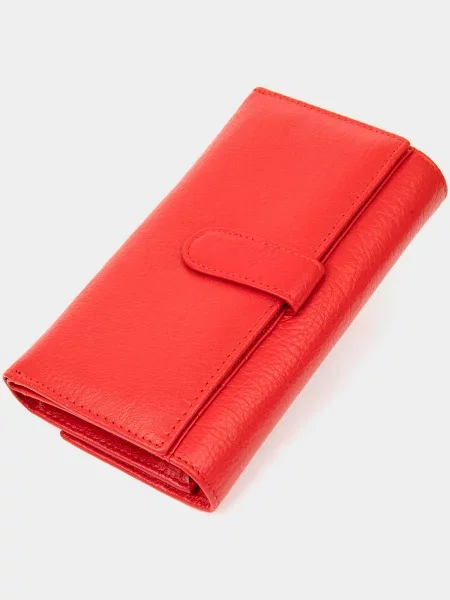 ST Leather Accessories Гаманець Шкіра червоний