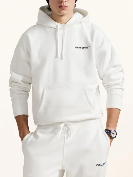 Polo Sport Bluza Z Kapturem weiss biała