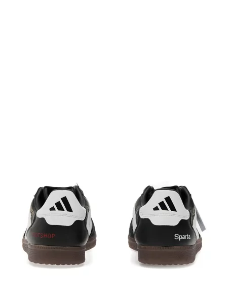 Sneakerși Adidas Campus cu imagine alergare din piele de căprioară negru