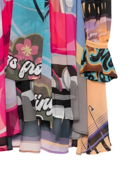 Bologna rochie mini Marco Bologna cu funde portocaliu