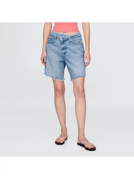 Szorty GAP Loose Bermuda Short Crossover Wb Light Indigo